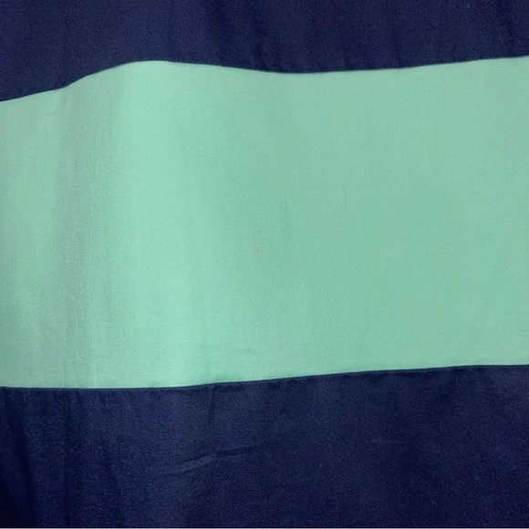 Sail‎ to Sable Dress Women’s Size Medium Green Navy Striped Shift Sleeveless - Picture 11 of 11